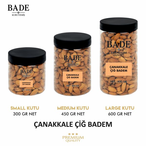 Çiğ Badem Çanakkale Jumbo İri Boy 450 gr.
