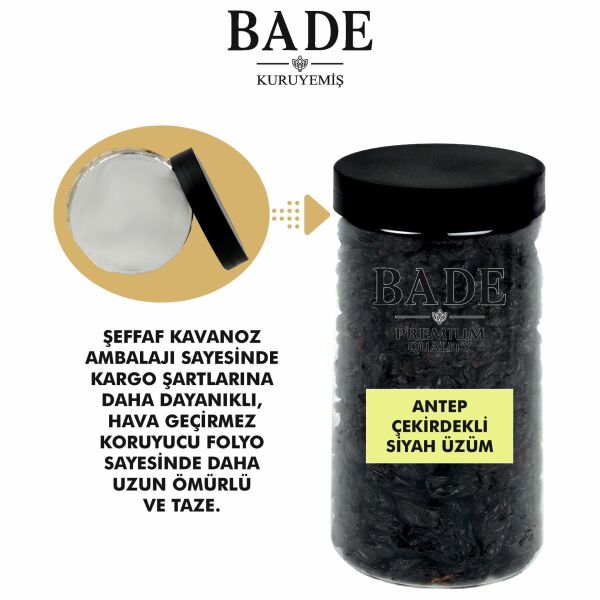 Çekirdekli Siyah Antep Üzümü İri Boy 350 gr.