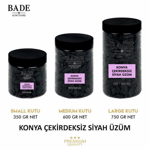Siyah Çekirdeksiz Konya Üzümü İri Boy 600 gr.