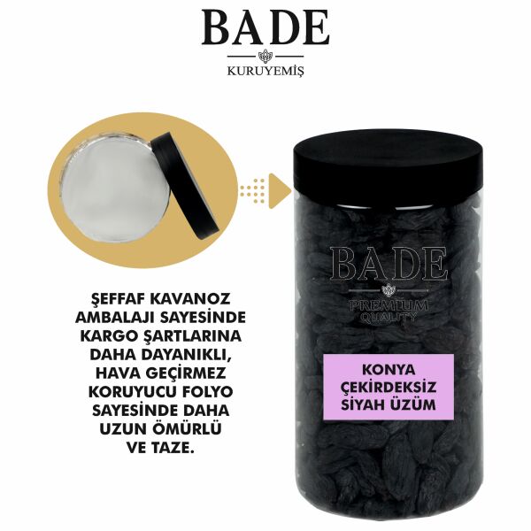 Siyah Çekirdeksiz Konya Üzümü İri Boy 600 gr.