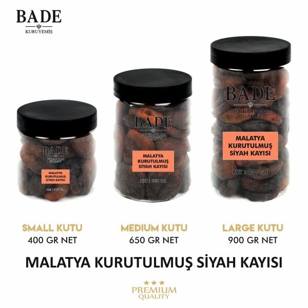 Siyah Kayısı Kurusu Malatya Jumbo İri Boy 650 gr.